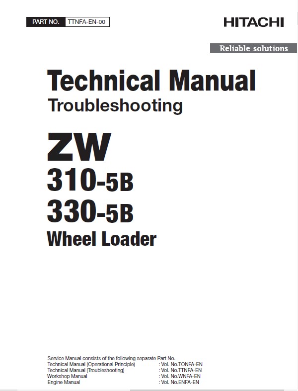 自動車教科書 TCM Wheel Loader ZW310 Techinal Manual